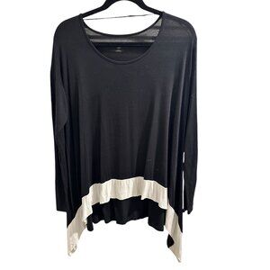 🌸3/$15🌸Hi-Lo Long Sleeve Rounded Neck Blouse sz S